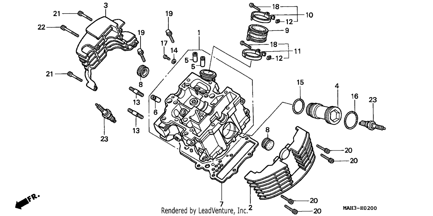CYLINDER HEAD (FRONT)