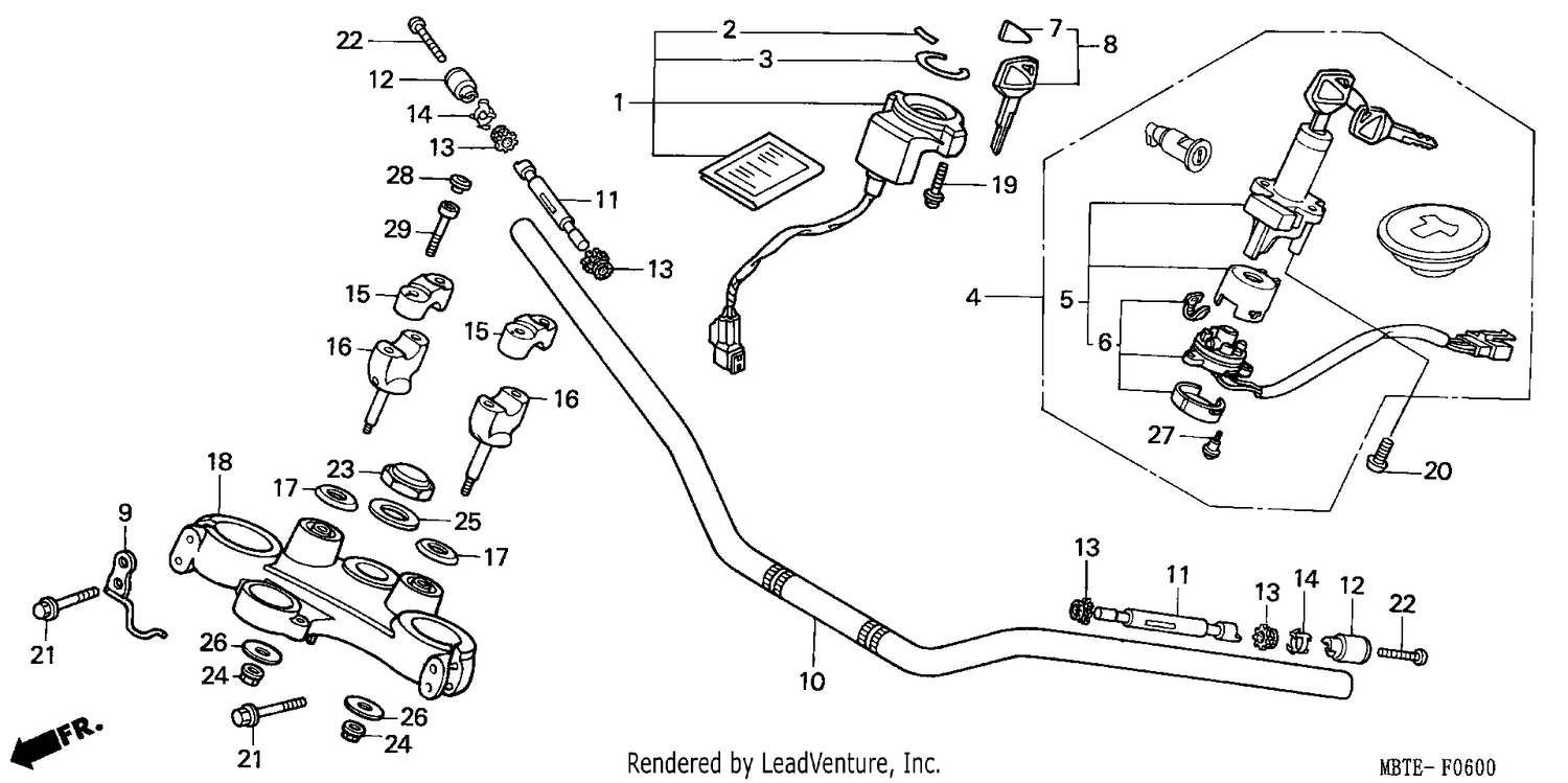 HANDLE PIPE/TOP BRIDGE