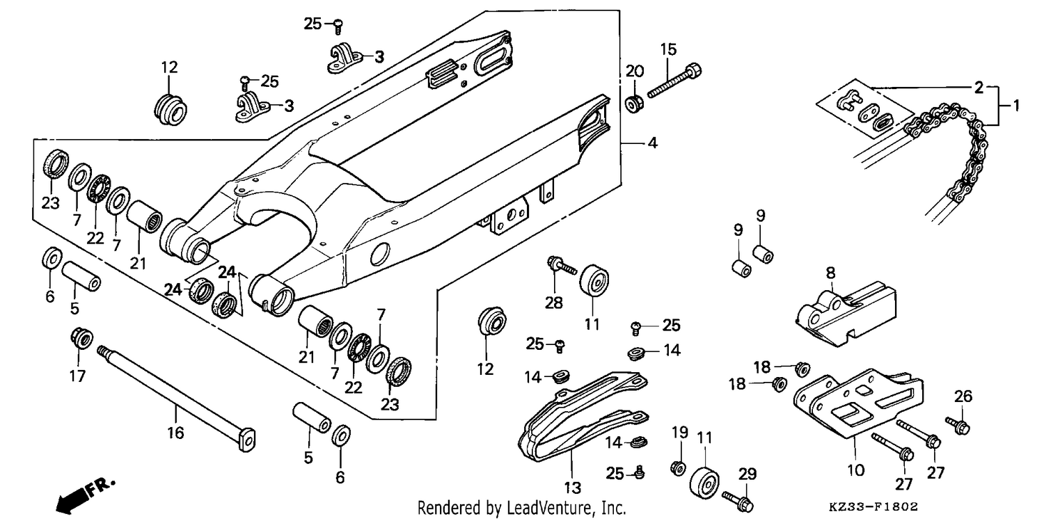 SWINGARM/DRIVE CHAIN