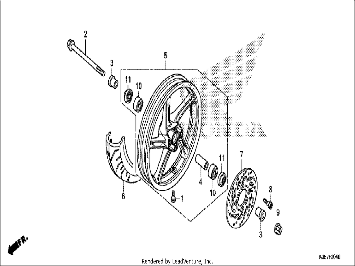  40 FRONT WHEEL