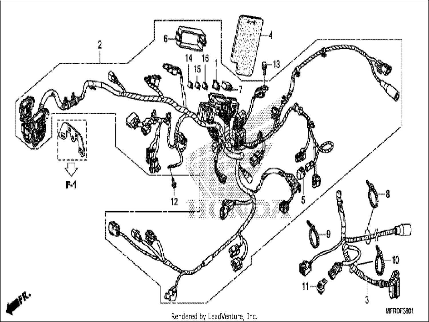 1 WIRE HARNESS (VT1300CXA)