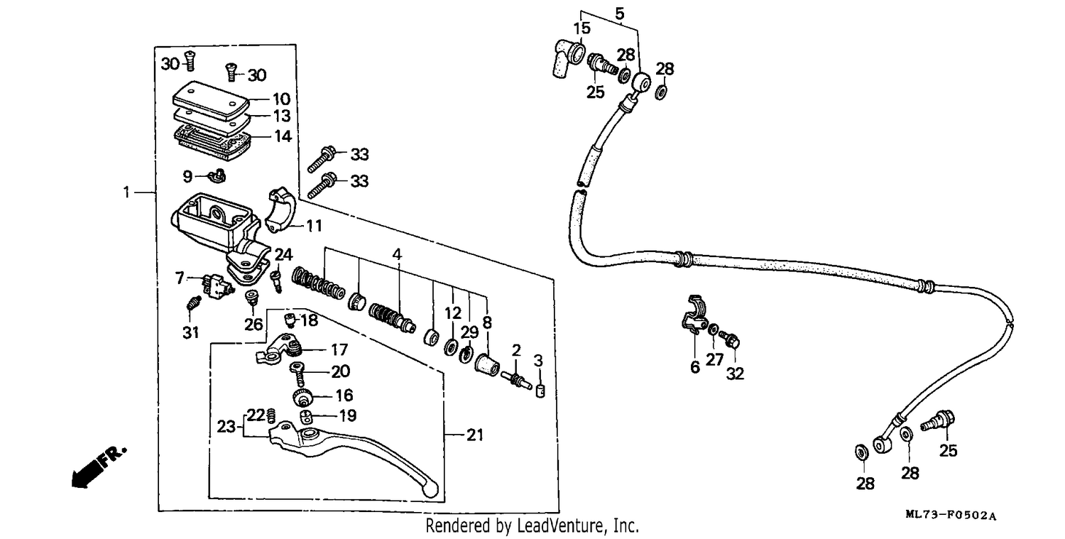 CLUTCH MASTER CYLINDER (3)