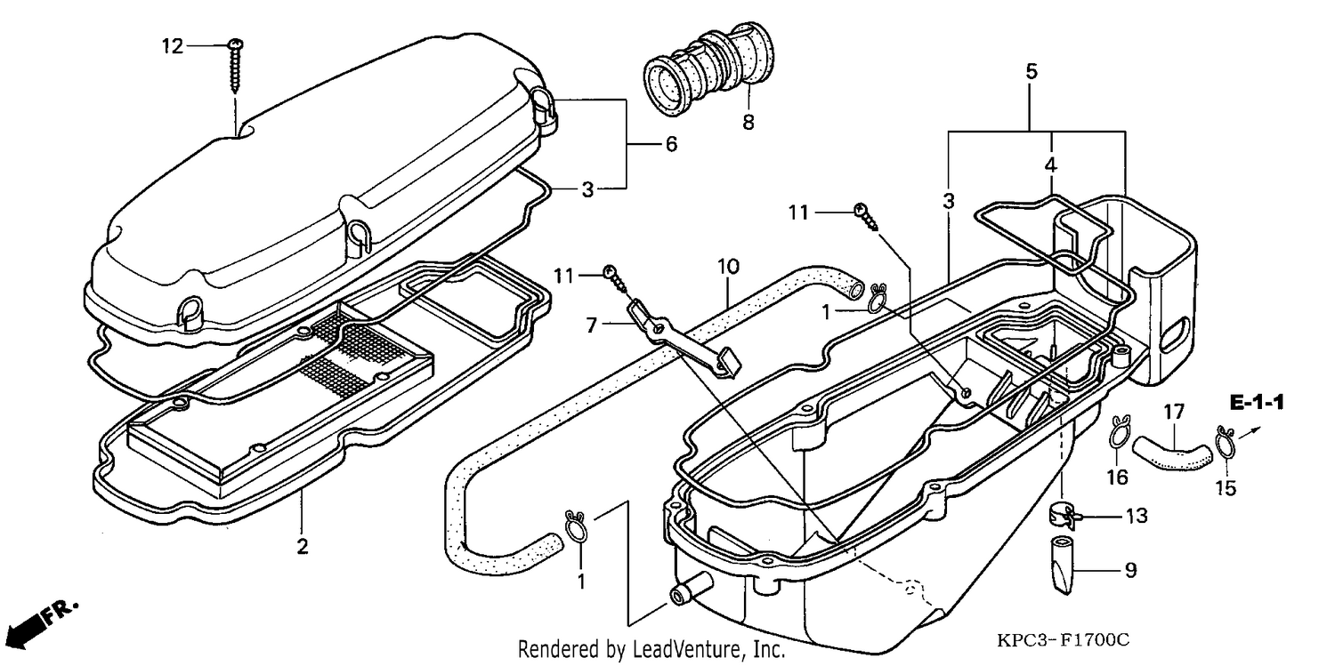AIR CLEANER (XL125V1/2/3/4/5/6)
