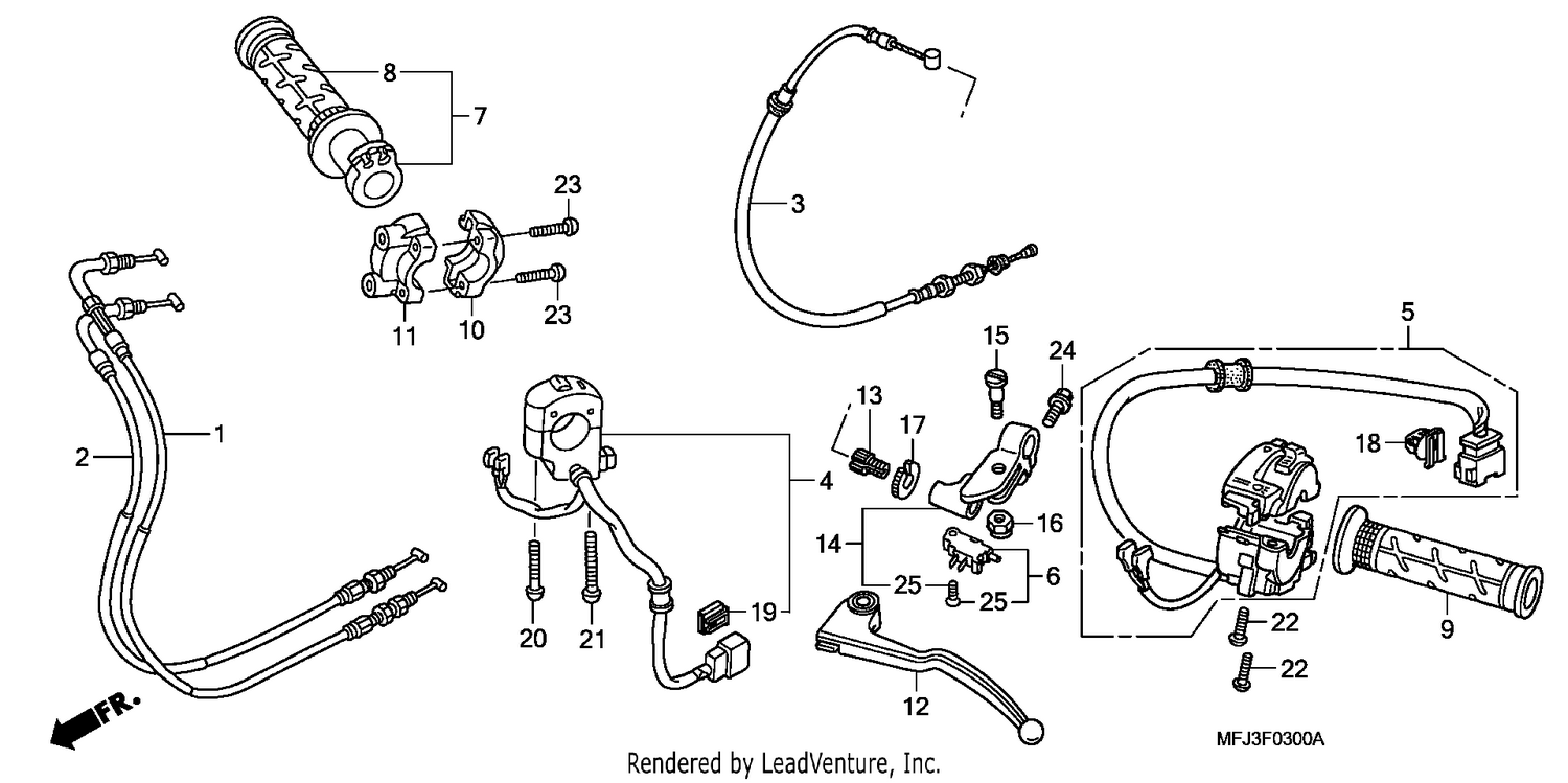 HANDLE LEVER/SWITCH/CABLE