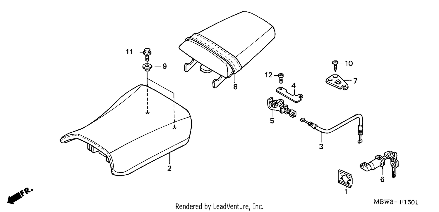 SEAT (CBR600F42-3/FS/FR)