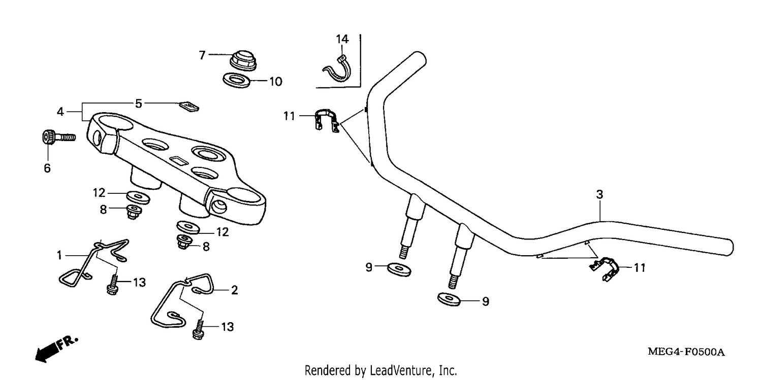 HANDLE PIPE/TOP BRIDGE