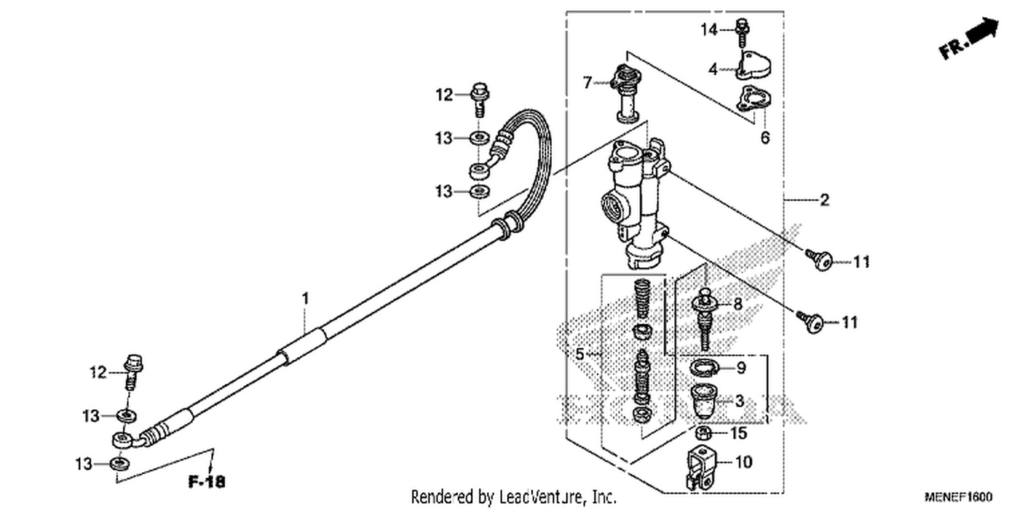  REAR BRAKE MASTER CYLINDER