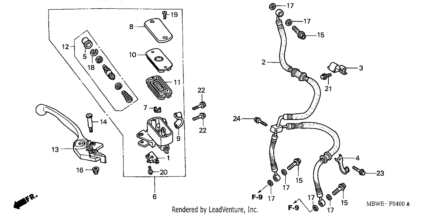 FR. BRAKE MASTER CYLINDER