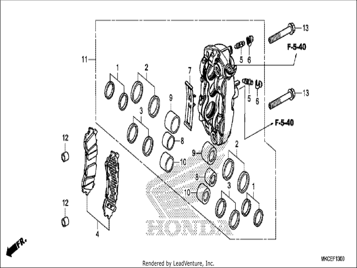 LEFT FRONT BRAKE CALIPER