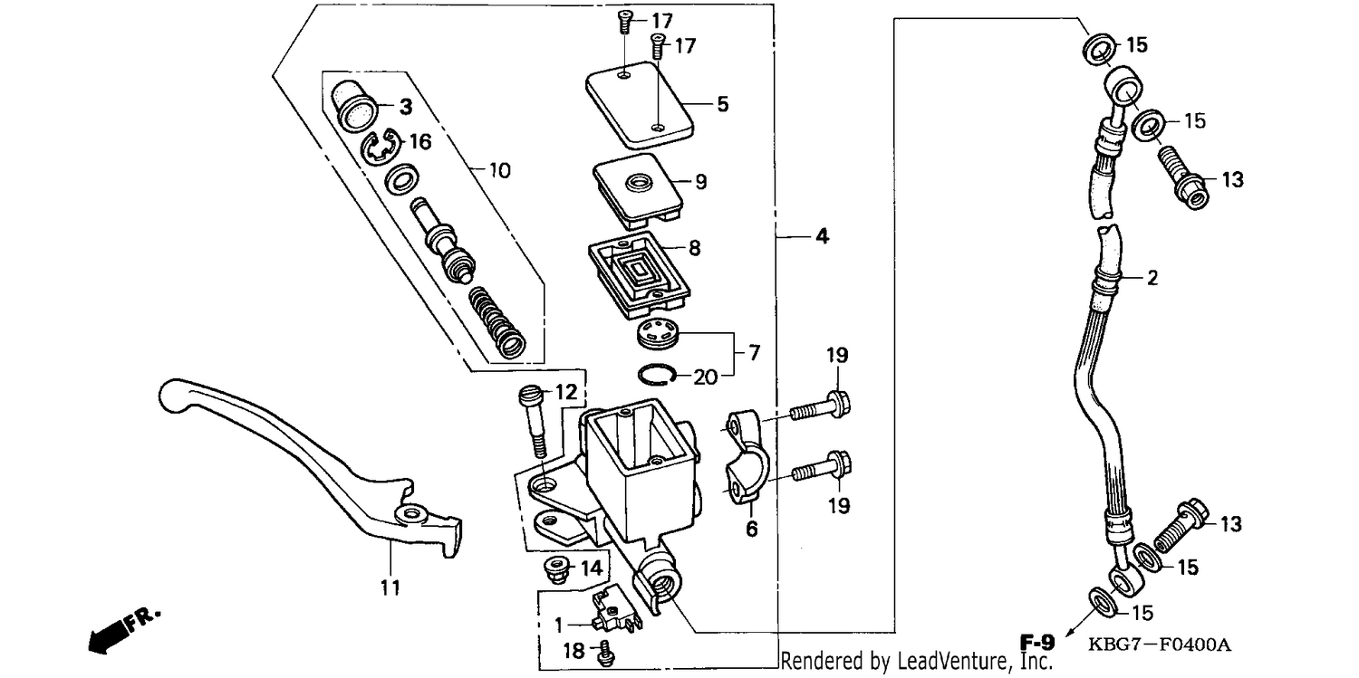 FRONT BRAKE MASTER CYLINDER
