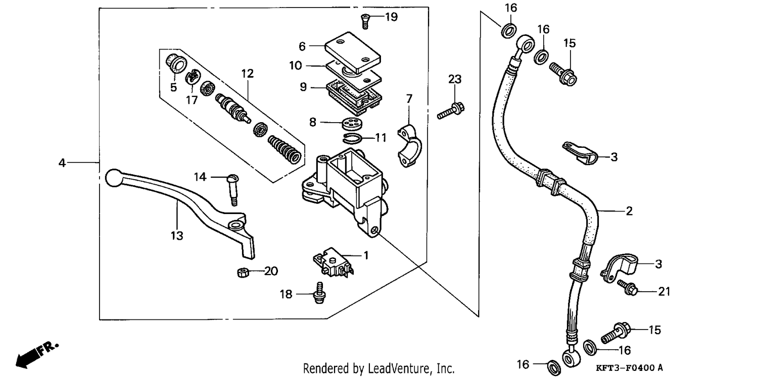 FR. BRAKE MASTER CYLINDER