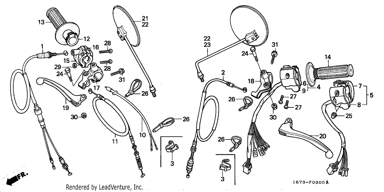 HANDLE LEVER/CABLE/ SWITCH