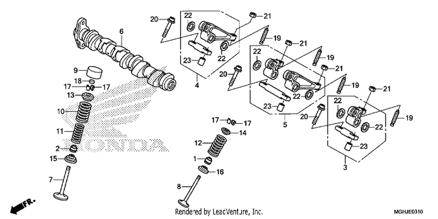  10 CAMSHAFT/VALVE (REAR)