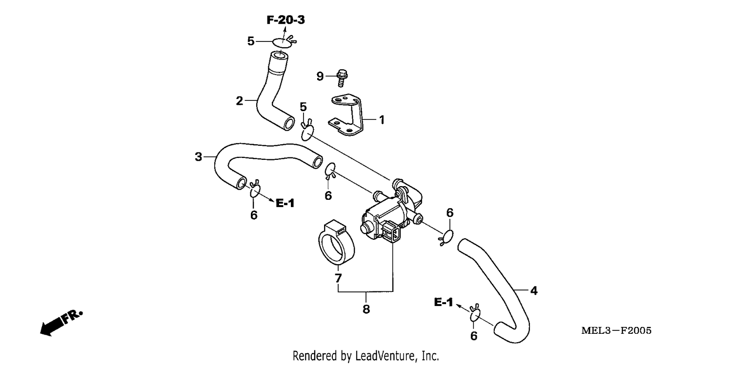 AIR INJECTION CONTROL VALVE (CBR1000RR6/7)