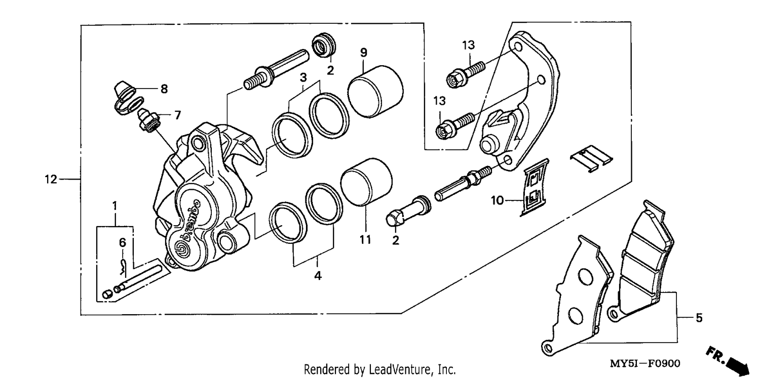 FRONT BRAKE CALIPER