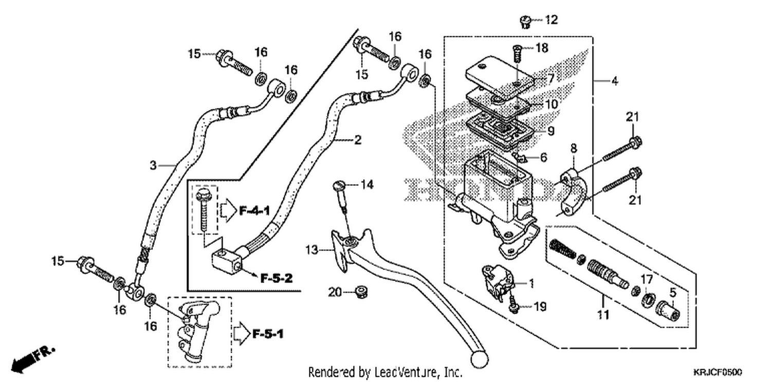  RR. BRAKE MASTER CYLINDER