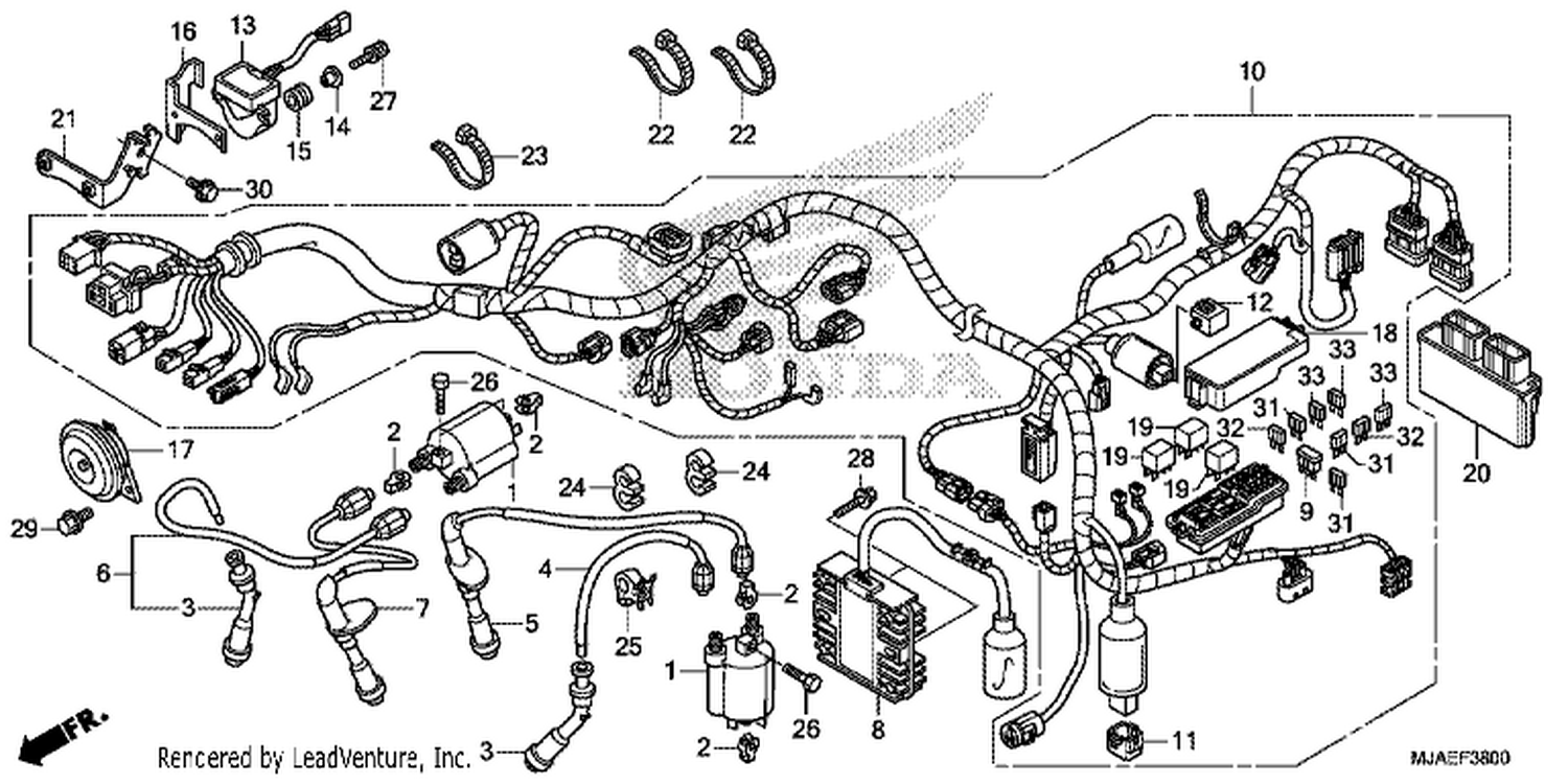 WI RE HARNESS (VT750CS/ C2S)