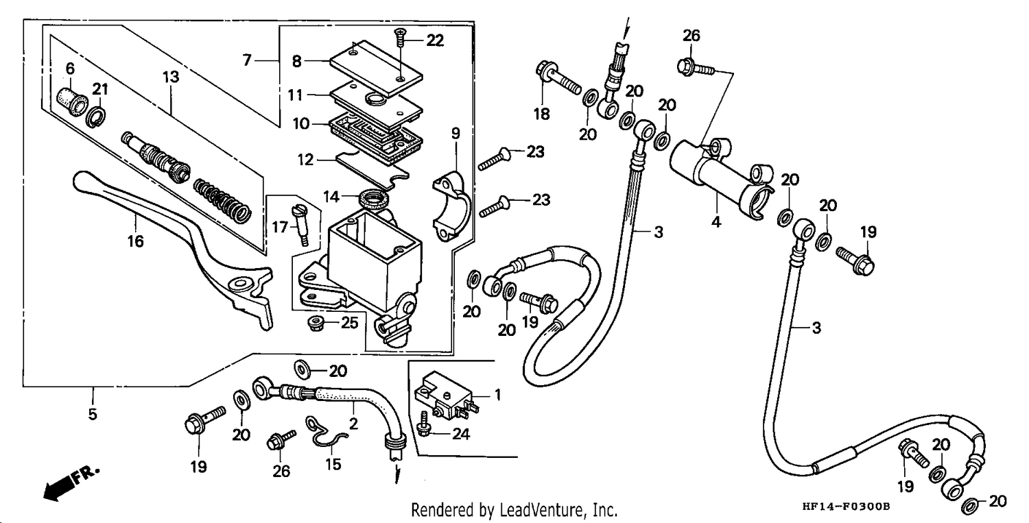 FR. BRAKE MASTER CYLINDER
