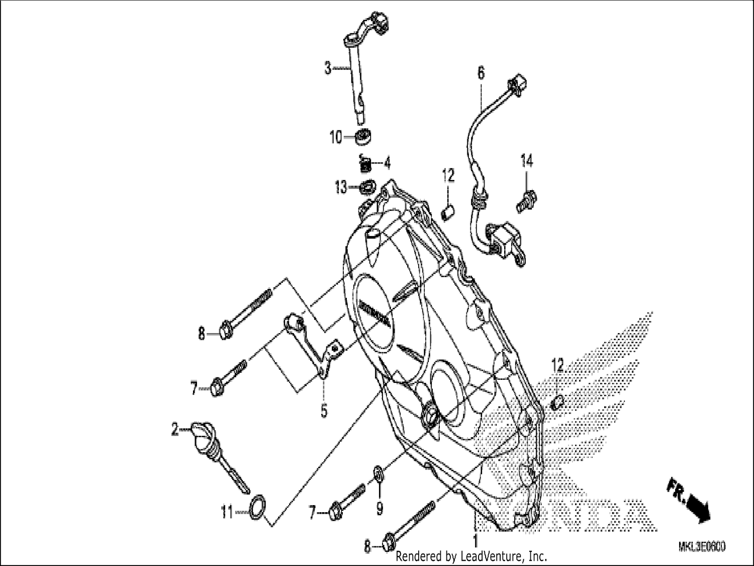  RIGHT CRANKCASE COVER (NC750XA)