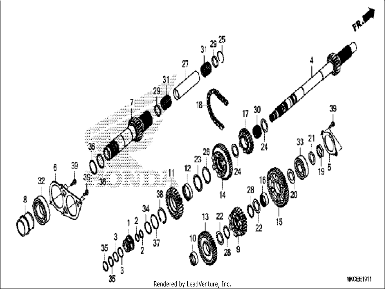  11 TRANSMISSION (MAINSHAFT) (DCT)