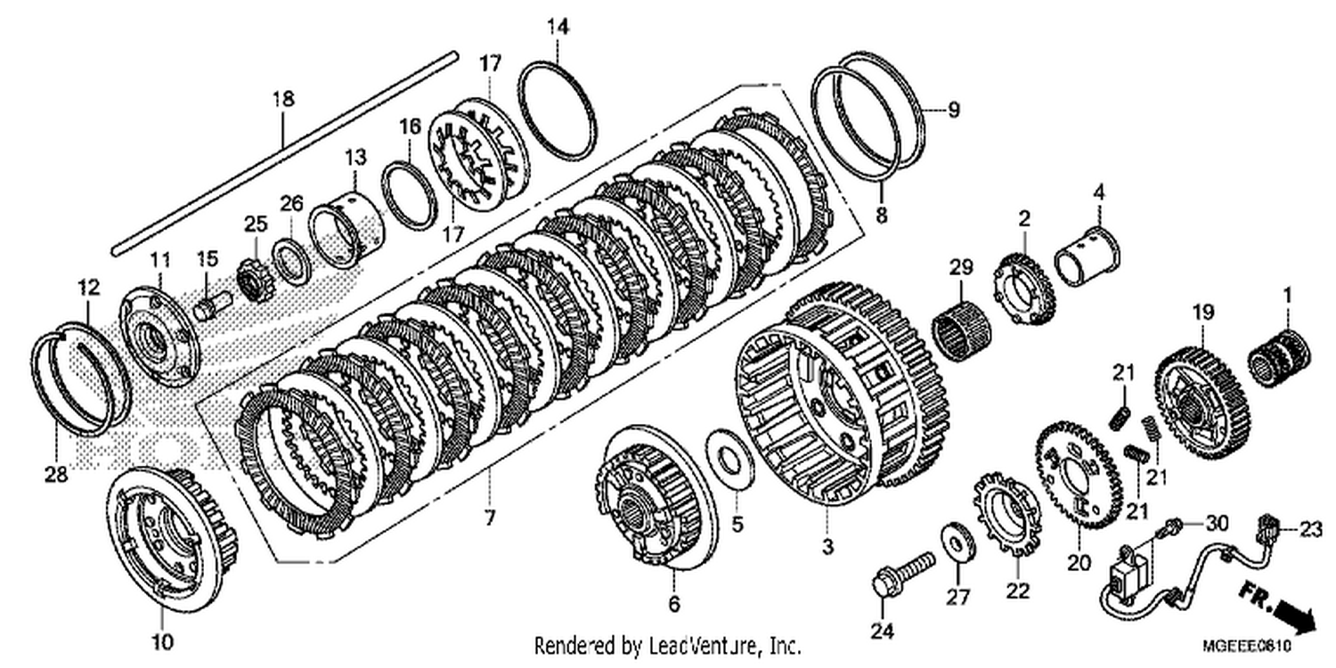  10 CLUTCH (VFR1200F)