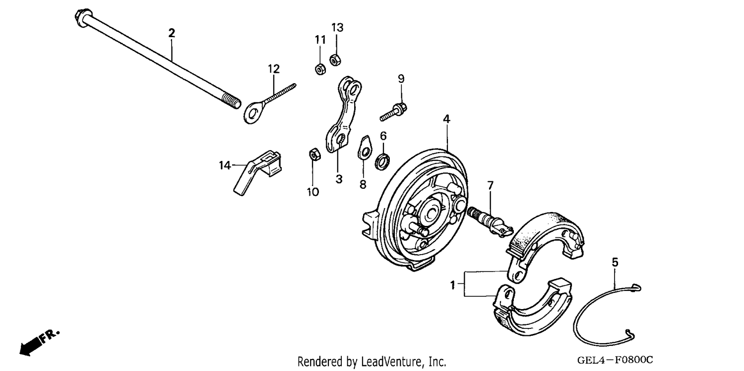 REAR BRAKE PANEL