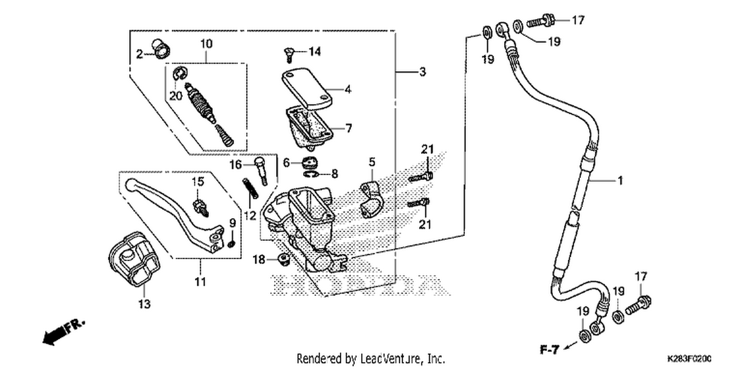  FR. BRAKE MASTER CYLINDER