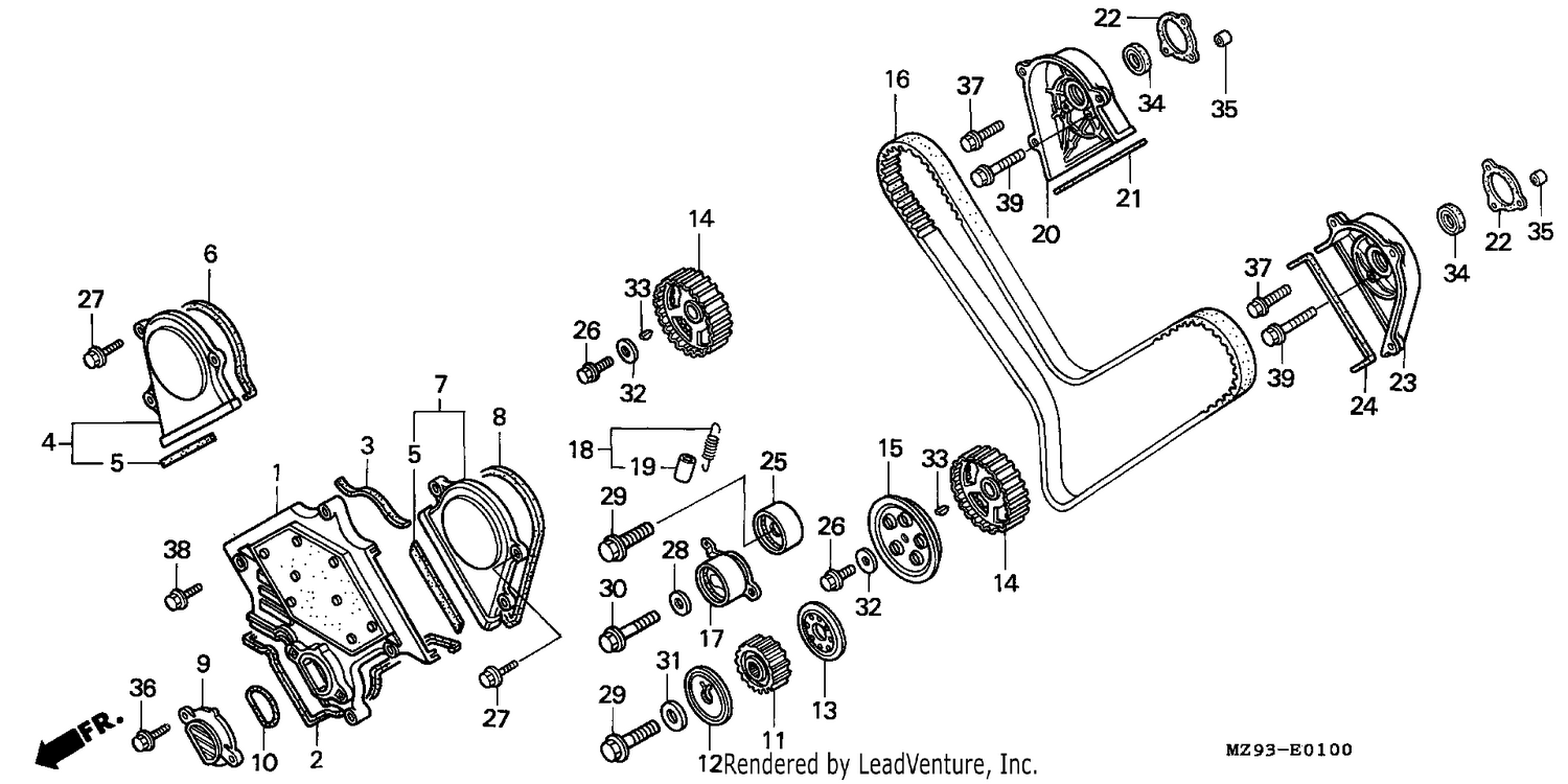 FRONT COVER/TIMING BELT