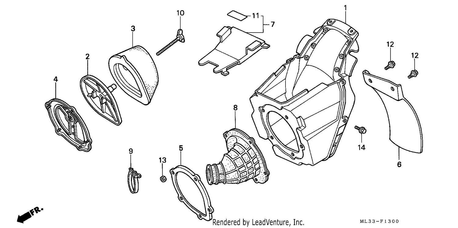 AIR CLEANER (CR500RL)