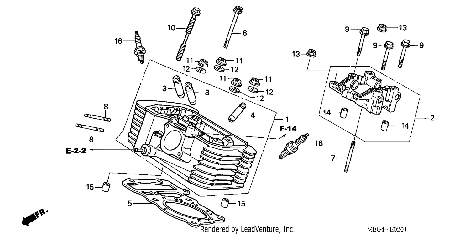 REAR CYLINDER HEAD