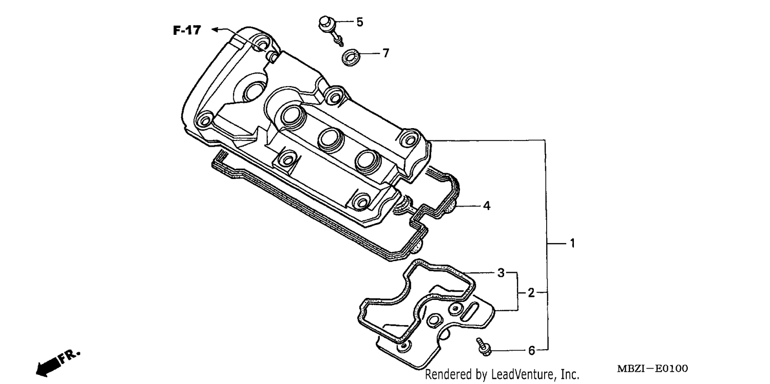 CYLINDER HEAD COVER (CB600F2/F22)