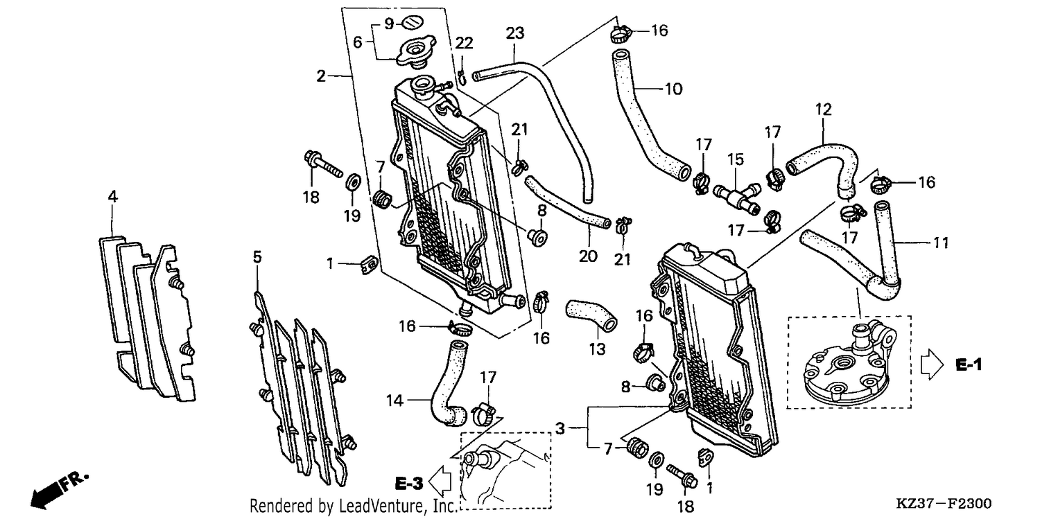 RADIATOR (CR250R2-4)