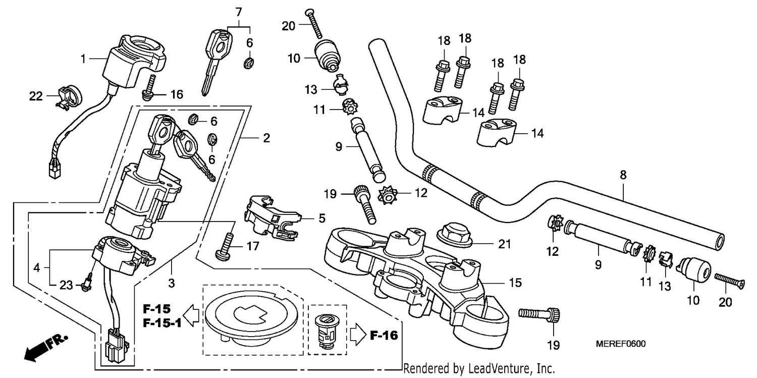 HANDLE PIPE/TOP BRIDGE