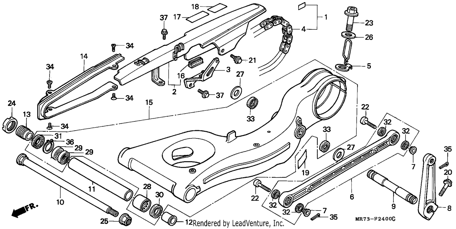 SWINGARM/CHAIN CASE