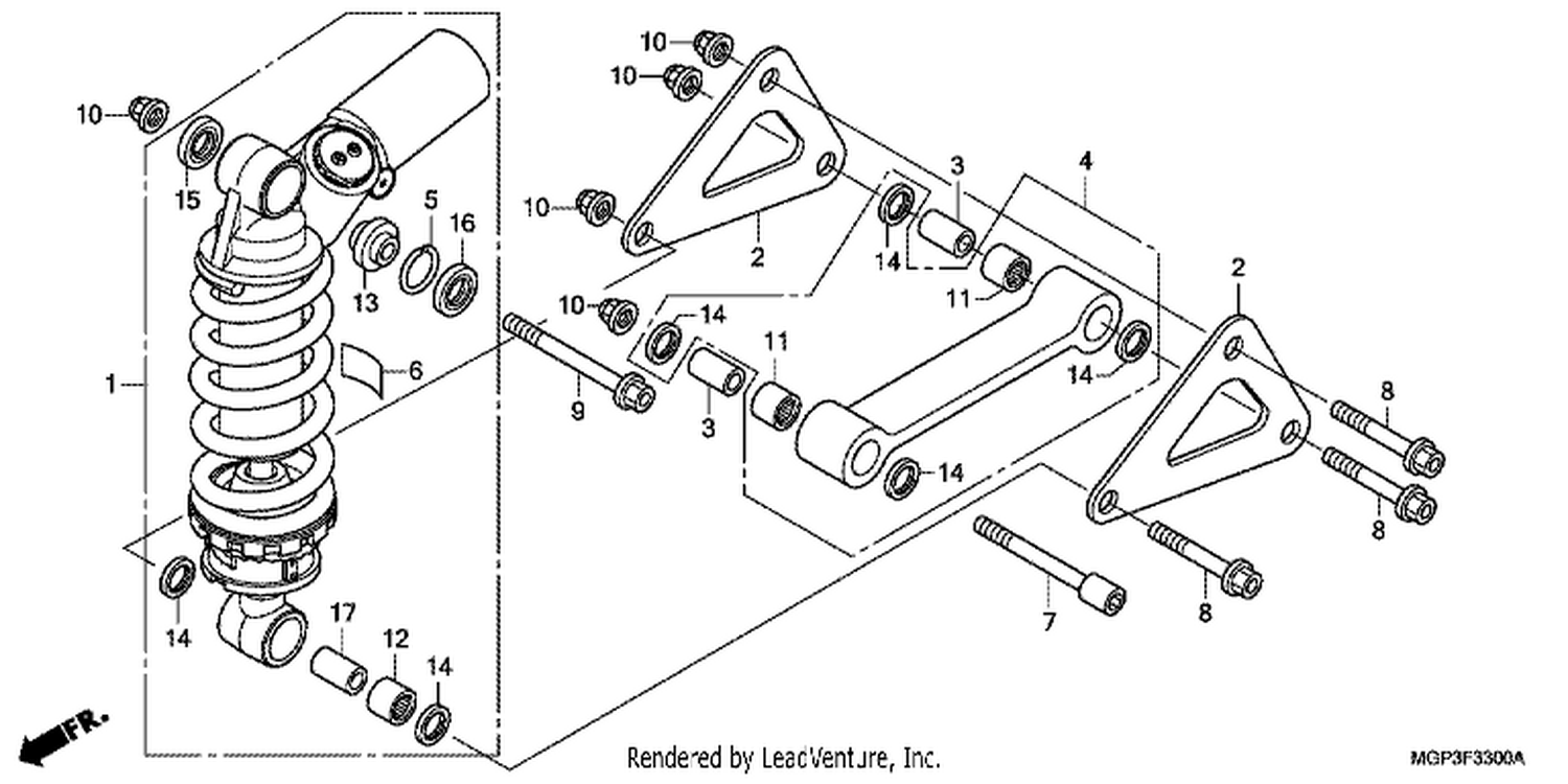  REAR CUSHION (CBR1000RR/RA)