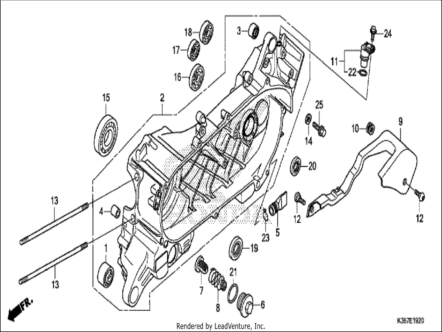  20 LEFT CRANKCASE