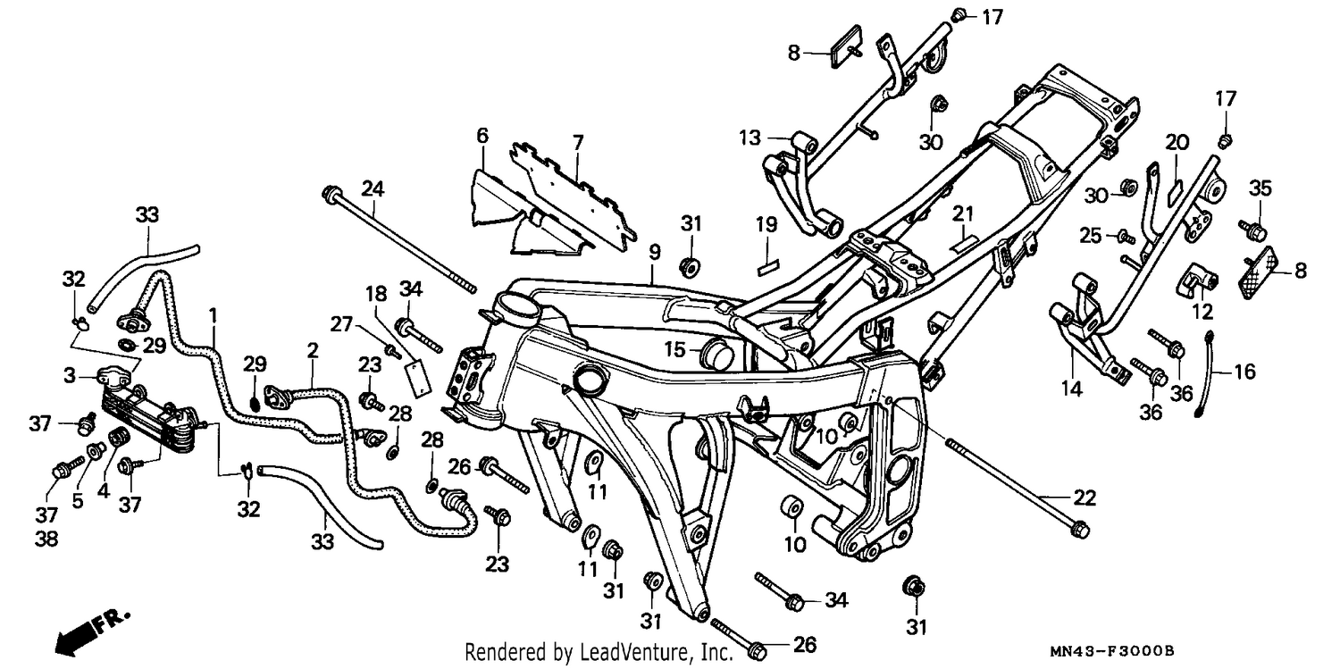 FRAME BODY/OIL COOLER