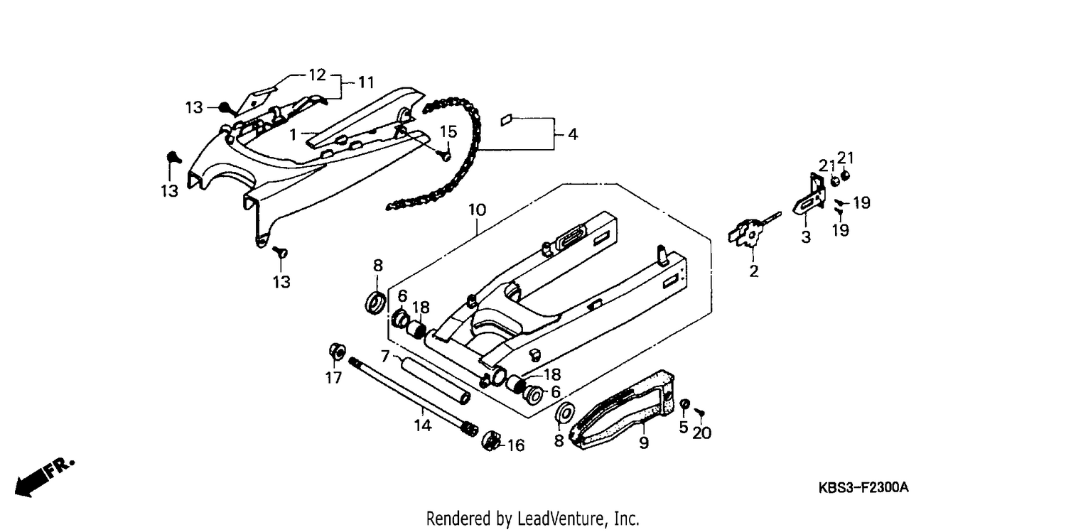 SWING ARM/CHAIN CASE