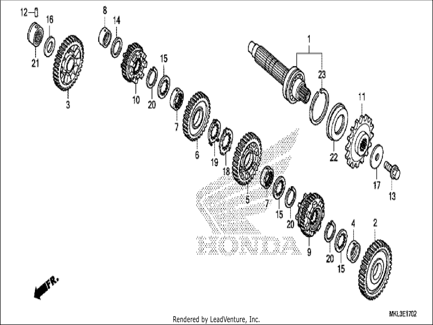  2 TRANSMISSION (COUNTERSHAFT) (NC750XD)