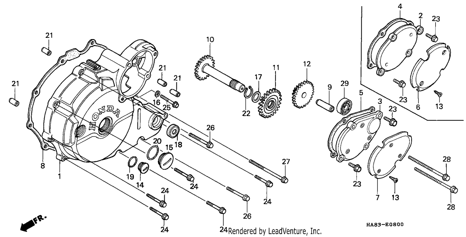 LEFT CRANKCASE COVER