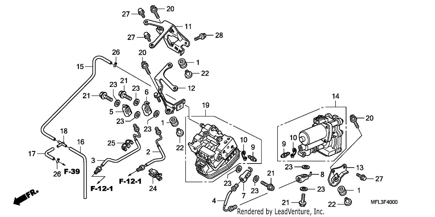REAR POWER UNIT/REAR VALV E UNIT