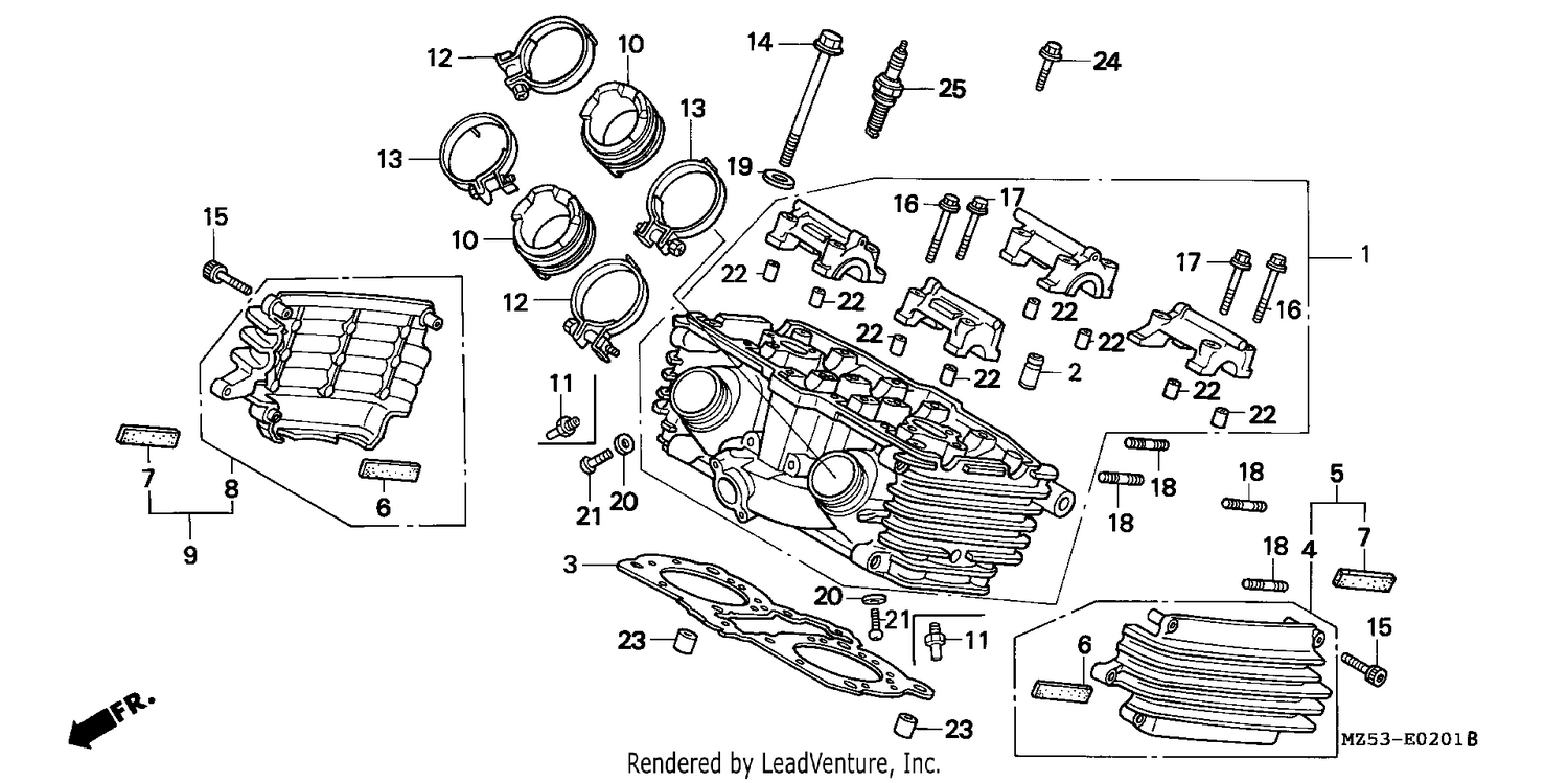 CYLINDER HEAD (REAR)