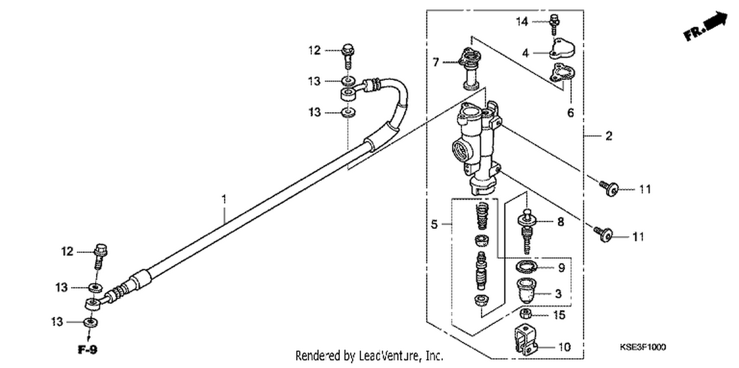  RR. BRAKE MASTER CYLI NDER