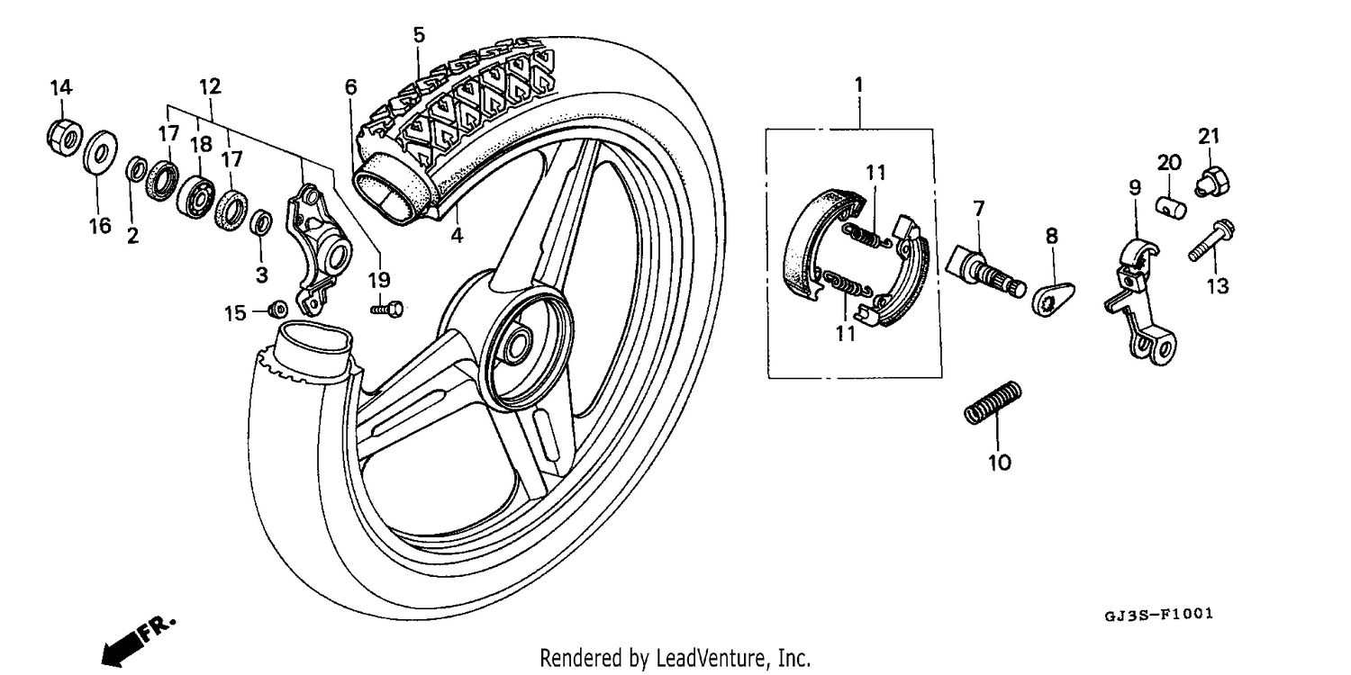 REAR WHEEL (SH50DP/DS)