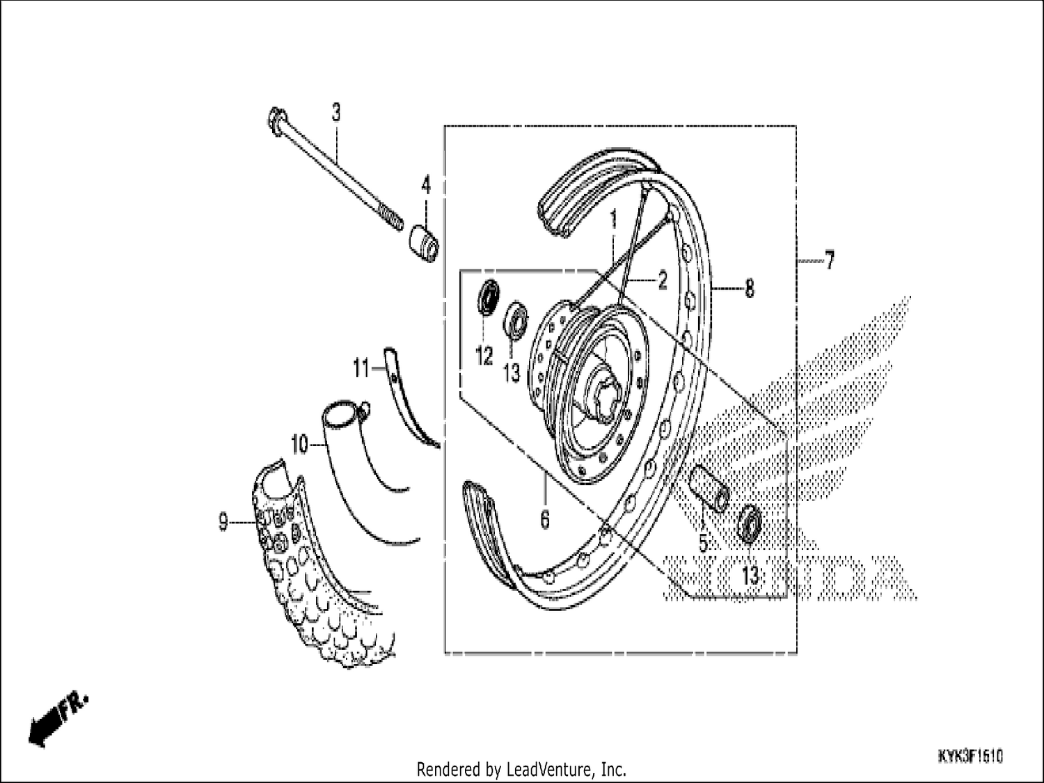  10 FRONT WHEEL