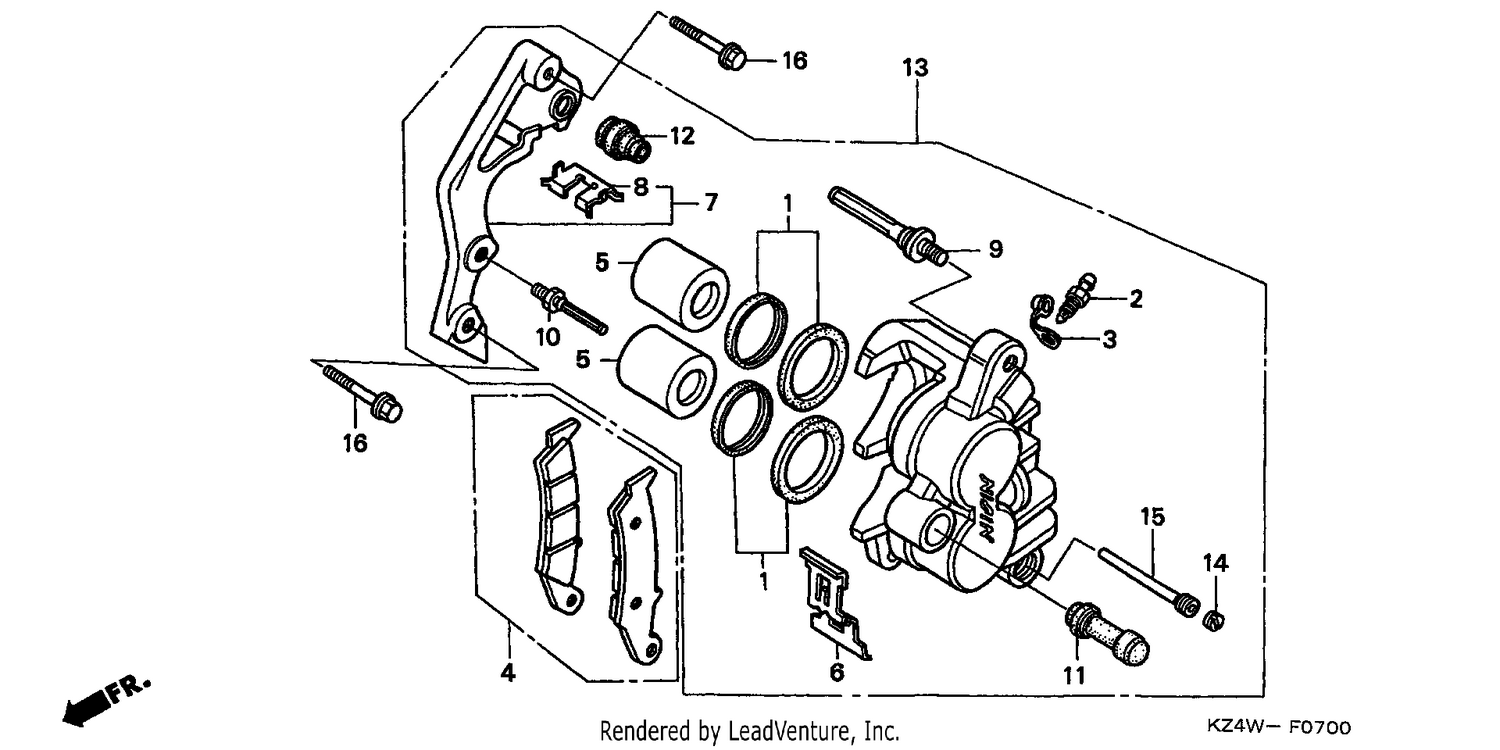 FRONT BRAKE CALIPER