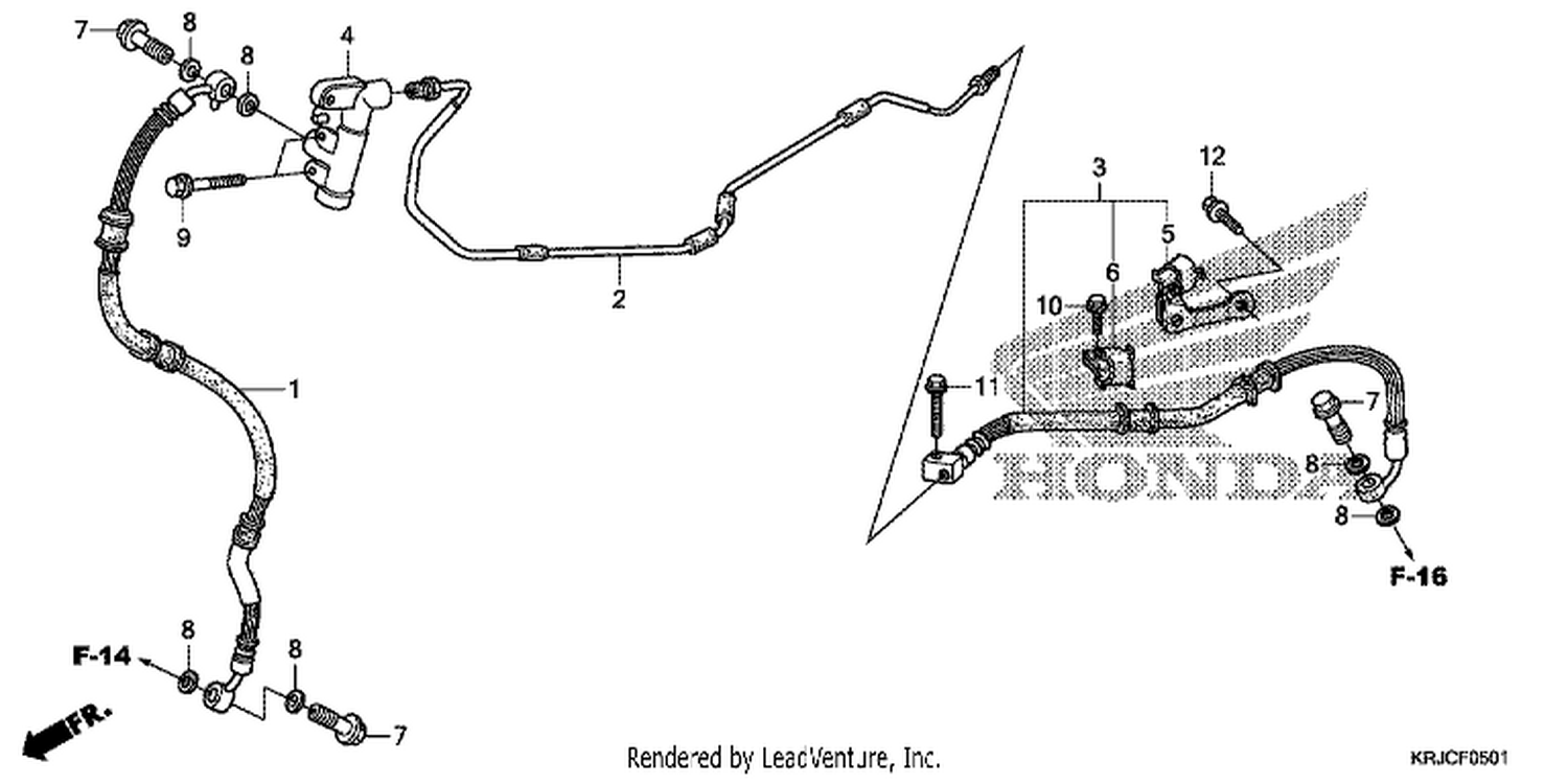  1 REAR BRAKE PIPE (FES125)