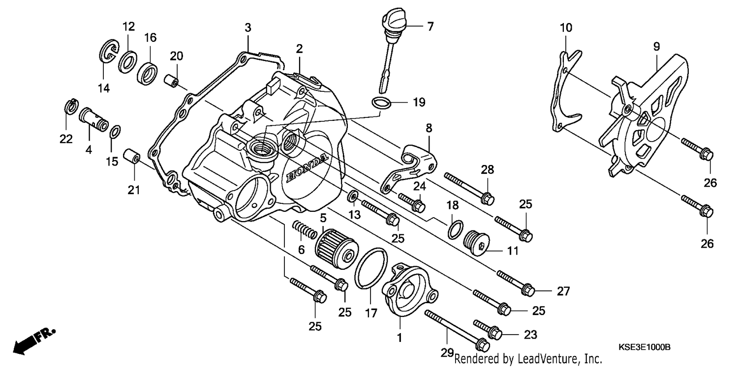 L. CRANKCASE COVER