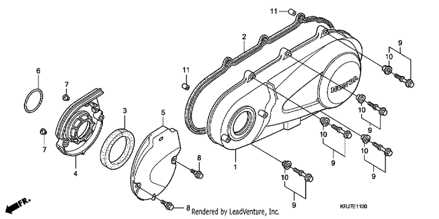  LEFT CRANKCASE COVER