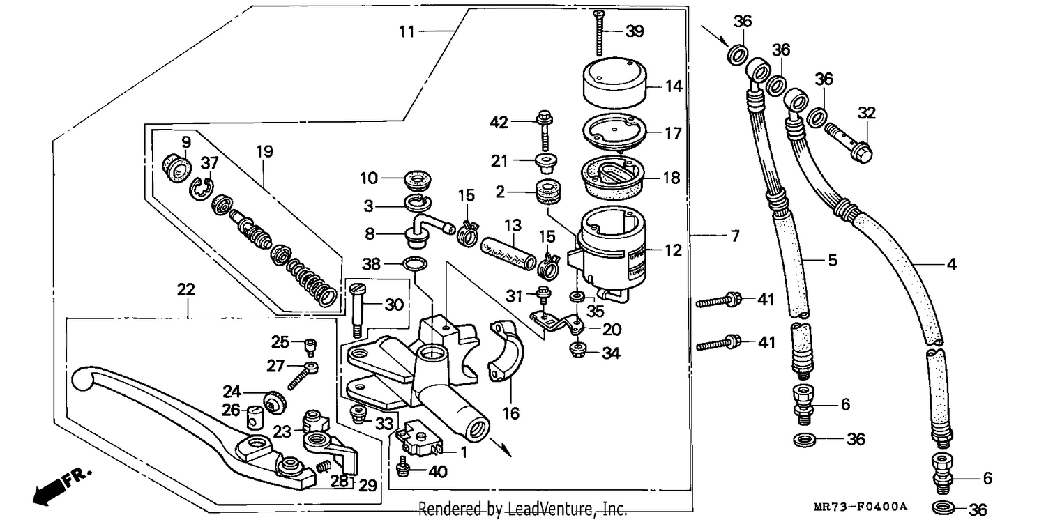 FRONT BRAKE MASTER CYLINDER